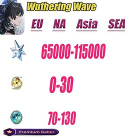 [Asia]Wuthering Wave |72000+Astrite+130-160 Lustrous+0-30 Floating Gold Wave/MC Random/Microsoft Mailbox, safe and stable]