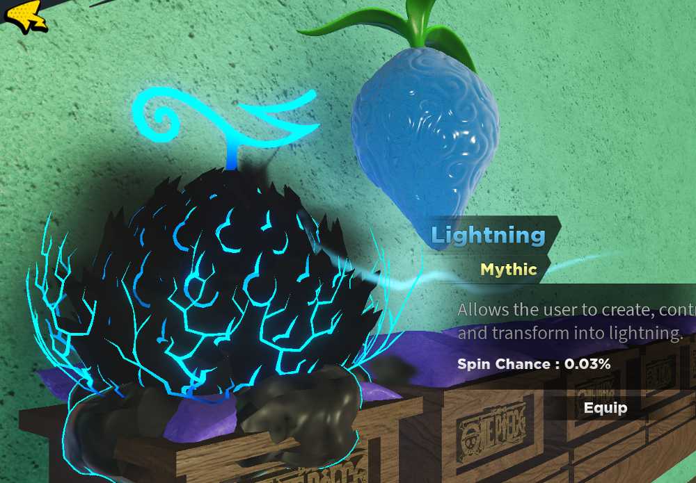 ROBLOX Fruit Battlegrounds Lightning account starter level 1