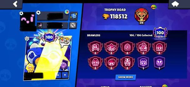 118K TROPHIES | BRAWL ACADEMY A+ PIN | 404 SKINS | LEGENDARY 25 | 100 PRESTIGE | SOLAR FAME 3 | 18 BUFFIES | 55 FULL MAXED P11 | 89 HYPERCHARGED   PSG SHELLY | ASTRAL COLT 6 | TOUCHDOWN BULL | LINEBACKER BULL | SPACE OX BULL | RED WIZARD BARLEY | HOG RIDER CARL | CAPTAIN CARL | SNOWMAN TICK | CONSTRUCTOR JACKY | WARRIOR BO | DJ FRANK | LADYBUG BEA | NUTCRACKER GALE | ROCKABILITY MORTIS | STREETWEAR MAX | MOTHRA EVE | SAKURA SPIKE | PHOENIC CROW | DIY SURGE | UNO CHESTER