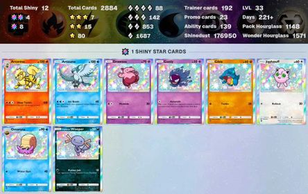 ⭐️️Sale⭐️Pack Hourglass 2330 ⭐️1 Crown (Arboliva) ⭐️Total Shiny 32 ⭐️3*(AR+) 10 ⭐️Poke Gold 45 ⭐️W