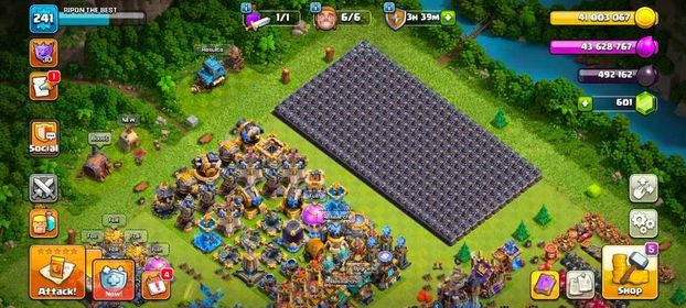 TH18 FULL MAX | [6 HEROS MAX-[110-110-95-85-55-25] | 5 EPIC EQUIPMENT  MAX | DEFENCE FULL MAX | WALL FULL MAX |WALL ARENA SCENARY | GUARDIANS MAX | NC 500 | FULL ACCESS