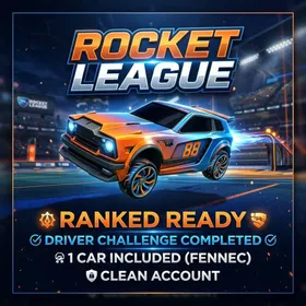 [RL] Competitive Ready Account | New Driver Challenge Done | Includes 1 Car | Epic Games 🔑
