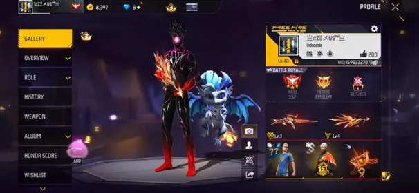 F485✨LV 40✨2 EVO✨AUG BLAZING FRACTURE LV.4✨WOODPECKER MAJESTIC LV.3✨16 COSTUME✨33 BUNDLE✨32 WEAPON✨LOGIN GOOGLE✨SAFE ACCOUNT