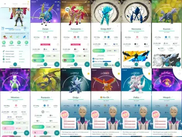 🔥LV70 OP STARTER💥18 SHINY LEG💥18 HUNDO LEG👑SHINY CROWNED ZACIAN+ZAMAZENTA AE👑SHINY DIALGA+NECROZMA GOFEST26 BG🐉SHINY MEGA RAYQUAZA💯HUNDO DIALGA+HO-OH+PAL