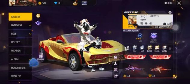 EP354|Lv60|62Char|22Title|51Bundle|118Costume|177Weapon(3Evo+27Mythic)|29Emote|31Backpack|39Vehicle|EvilHowler-AN94