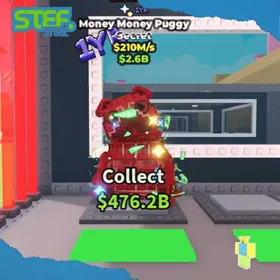 Bloodrot Money Money Puggy 210M/s 2 Trait RUSH SELL | INSTANT DELIVER | Steal A BrainRot Stef Store