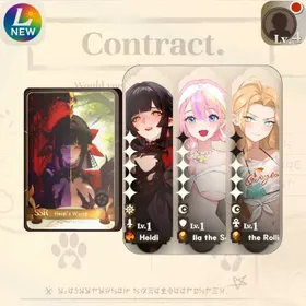 [Lv4] GLOBAL| Heidi 5stars+Sign Heidi+Nadia 4stars+Remi 3stars| Heidi✦5 + Heidi's World + Nadia✦4 + Remi ✦3|Starter account