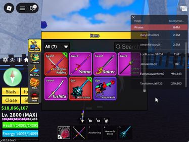ID 639:LV 2800+SANGUINE+CDK+SGT RACE ANGEL V4 FULL GEAR + T-rex Inven|Unverified Account|Auto Delivery|Blox Fruits