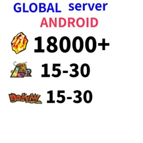 GLOBAL[Android][INSTANT]18000+ Dragon Stones+15-20LR+15-30 limited role DRAGON BALL Z DOKKAN BATTLE Farmed Starter Account|Dragon Ball Z Dokkan Battle