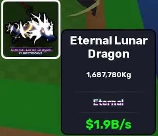 STEAL AN EGG [CHEAPEST]!ETERNAL LUNAR DRAGON [1.9B/s] 1,687,780kg LIMITED!