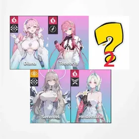 Asia |Heidemarie+Sereniel+Tenebria+Diana+2 random five-star characters|Character-Self-selected items+Partners-Self-selected items|The novice pool is not used