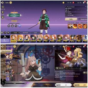 46-Global na/eu starter after tutor | 20 ssr full hero collab demon slayer + pet + 554 standard ticket