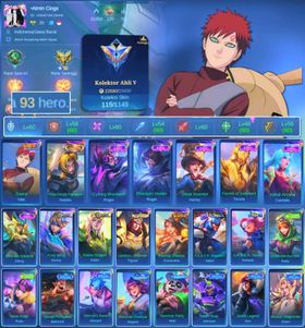 HERO 93 SKIN 115 | EMBLEM GOOD| COLECTOR NATALIA| VALE GARA| EPIC ROGER| EPIC HERLEY | HERO GOOD| SKIN GOOD| INSTAN DELIVERY
