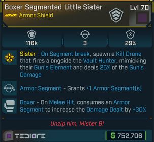 ⭐[META ROLL] L70 LITTLE SISTER (BOXER) - SEE IMAGES FOR STATS⭐