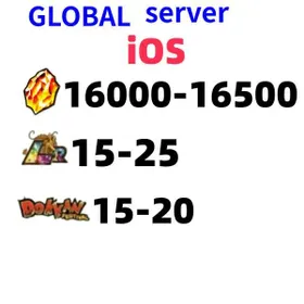 GLOBAL[IOS][INSTANT]16000-16500 Dragon Stones+15-25 LR+15-20 limited role DRAGON BALL Z DOKKAN BATTLE Farmed Starter Account|Dragon Ball Z Dokkan Battle