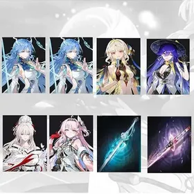 Asia lv 8| Qingxiao + Qingxiao + Suisui + Lucilla + Hiyuki + Denia + Qingxiao Weapon + Hiyuki Weapon | Random 4 stars |The novice pool is not used