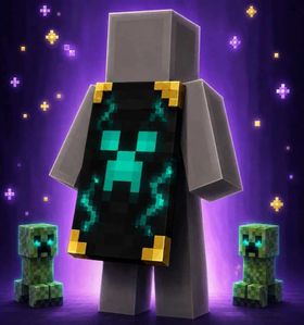 Minecraft Corrupted Creeper Cape Dungeons II 2