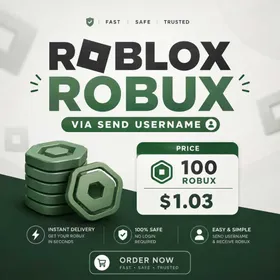 100 Robux Instant Via Send