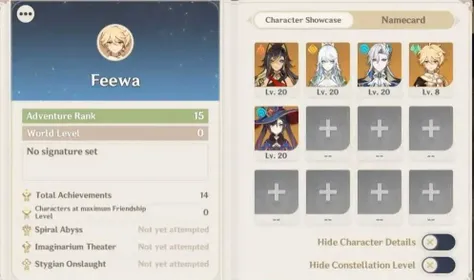 [AR 15 Asia Male] | Zibai + Neuvilette + Dehya + Mona | All unset | Pity 55 | Fast Delivery