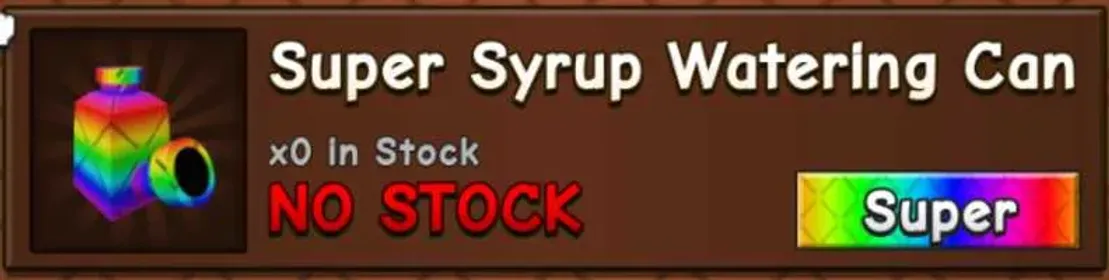 10x Super Syrup Watering Can | Grow a Garden 2