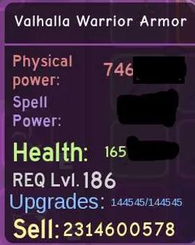 7.46 // 165mhp GOD STATS VALHALLA WARRIOR ARMOR // DUNGEON QUEST REBORN // DQR
