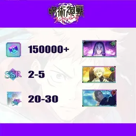 [Global] 150000+ Kaiju | (The inspiration of death) Mahito+(Awakening) Satoru Gojo+(Promising New Student) Kento Nanami | SSR roll 2-5 | Single Draw Scroll X450 | SSR Recall Illustrated Book 30-40 | Passed the storyline | Fast and Safe Delivery