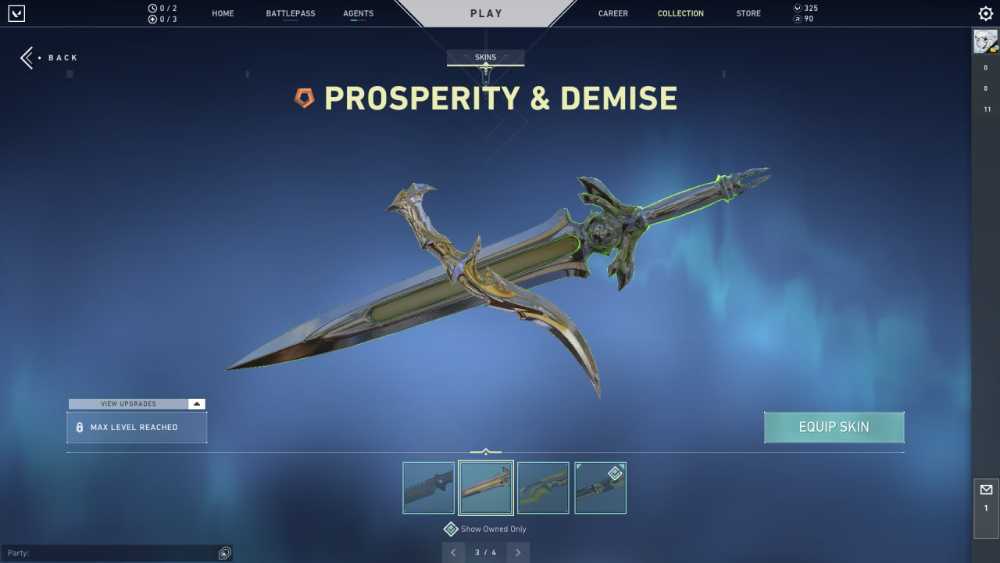 EUROPE | 200+ VP | Prosperity Demise Knife | Mail Changeable + 