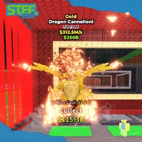 Gold Dragon Cannelloni 312.5M/s | Secret Brainrot | Steal A BrainRot