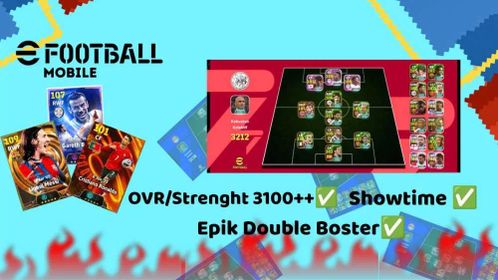 EFootball Account STRENGTH 3100++ , EPIC ✅ SHOWTIME ✨Double Boster Player ⚽ For ANDROID+IOS (Konami Only For Login)