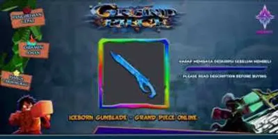 [FAST DELIVERY] Grand Piece Online - Iceborn Gunblade + Iceborn Katana