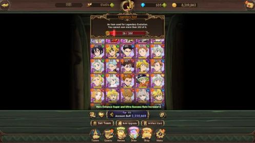 Asia|2,2M CC|105 Gems|1 LR+10 UR|Brunhild,Merlin&Escanor3/6,KDiane,DKM2/6,Arthur2/6,Tristan,Thor,Lancelot,etc|Code Only(SDS3344)