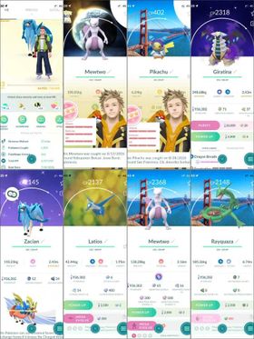 LVL 43👑Shiny Giratina & Zacian🌍BG Loc Rayquaza/Mewtwo🧬Mega Mewtwo/Latios💯Hundo BG Mewtwo💯4 Hundo✨15 Shiny✨43 Legendary