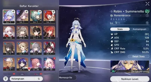STARTER [TL7] Robin Summeretto Signaature + The Herta + Anaxa + Tribbie + Ruan Mei E1