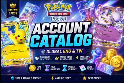 🌟 Pokémon TCG Pocket Account Catalog | Global ENG & TW | Crown Cards | Thousands of Accounts | Fast Delivery