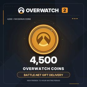 Overwatch 2 | 4,500 Coins (500 Bonus) | Battle.net Gift