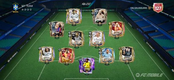 🔥 Meta 129 OVR Ronaldo Nazario × 180K Gems | 👑 127 OVR Meta Team | ⚡ 126 Kroos × Pirlo × Sneijder × 127 Kompany | 💎 Stacked Resources | 📱 iOS × Android