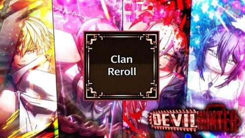 Clan Reroll | Devil Hunter | Roblox | Instant Delivery | Clan rr
