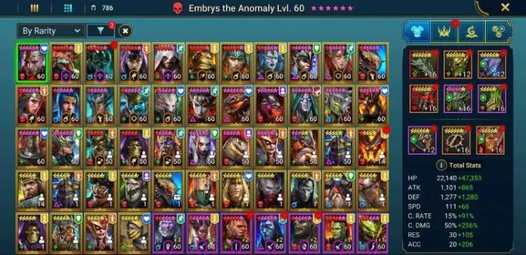 RS1808 – Midgame Account | Great Resources, Strong Champion Roster & Clean Account