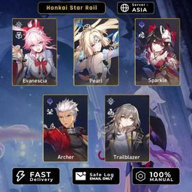 [ASIA] TL 4 | Evanescia + Pearl + Sparkle + Archer | All Unset | No Cheat | Fast Delivery | EvaPea