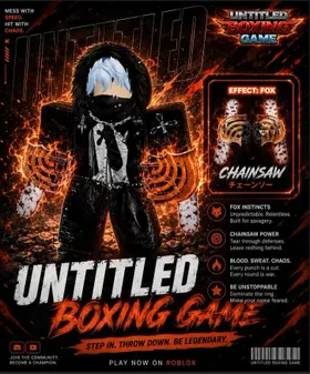 Untitled Boxing Game | Chainsaw Gloves | Fox Effect | Limited Perfect Color Sync | Fast Delivery