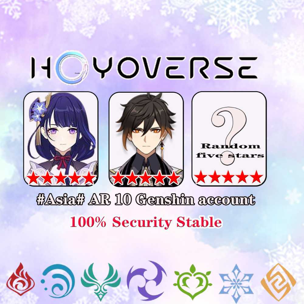 Asia[AR10] [Raiden+Zhongli+random 5-star hero] [3 5-star heroes random ...