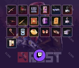 🧨 Twitch Drops 💜 Global Warfare 4 👑 Rust [Total 19 Items]