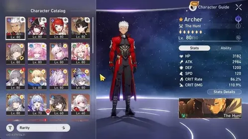 Asia|TL 69|1 Team Prem|15 Limited|(Castorice,SW999,Archer,Saber)+Sign Cyrene,Hyacine,Evernight Etc|Female MC|Take Mail|HSR8500