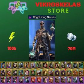 Starter acc with Narses : 100k energy / 70 mln coins / Shirimani, Norog, Arix, Ninja + 22 Login Legendaries / Seer, Madame Serris