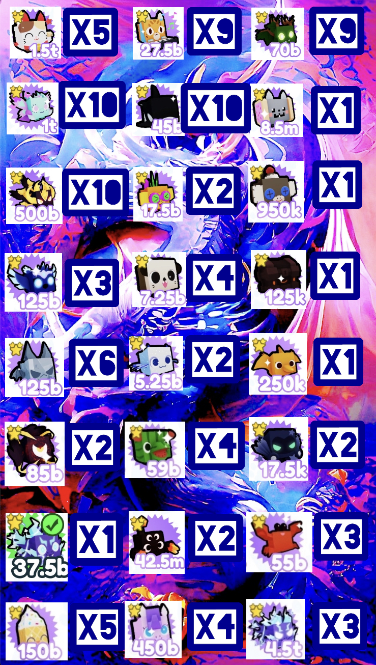 BUNDLE X100 EXCLUSIVES PET SIMULATOR X