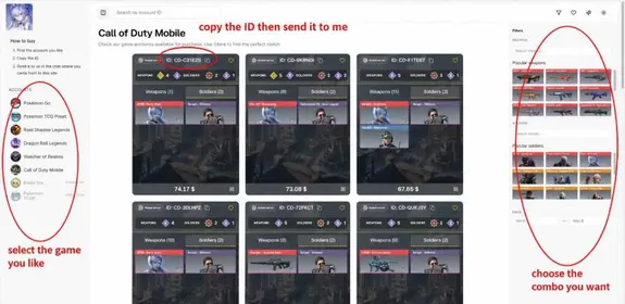 Premium starter Account- Pick your starter combo today- any legendary Weapon and Character you want👑