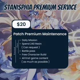 Genshin Impact │ Professional Patch Maintenance │ 45-Day Complete Progress Service