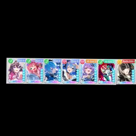 7 SSR || Starter : Sakura Miko (Summer), Hoshimachi Suisei (Summer), AZKi, Hoshimachi Suisei, Moona Hoshinova, Kureiji Ollie, Juufuutei Raden