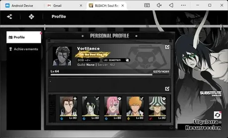 Nuverse SEA|Lv.64|9 SSR 6 Sign (Kuchiki,Yoruichi,Tosen,KomamuraB2,Uruhara,AizenB2,IchigoDZ,ETC)+Sign+Stamp|BSR105B