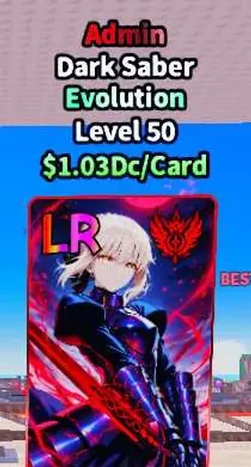 Admin Dark Saber | Anime Card Farm | Instant Delivery | Fast&Safe